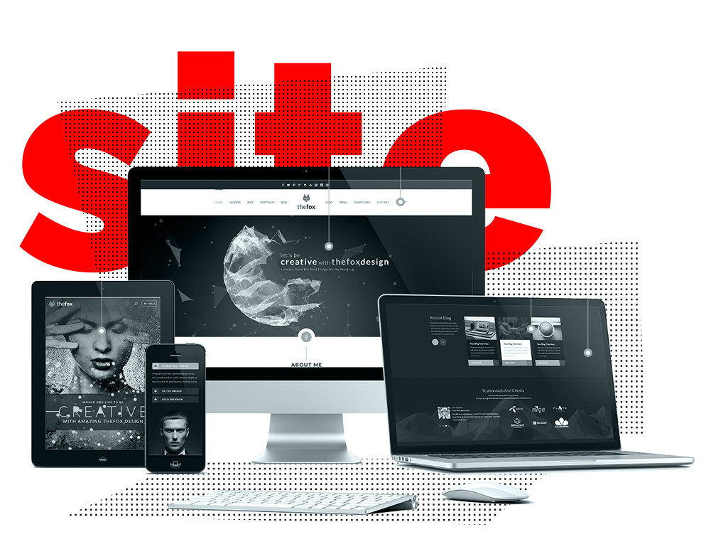 design de site web